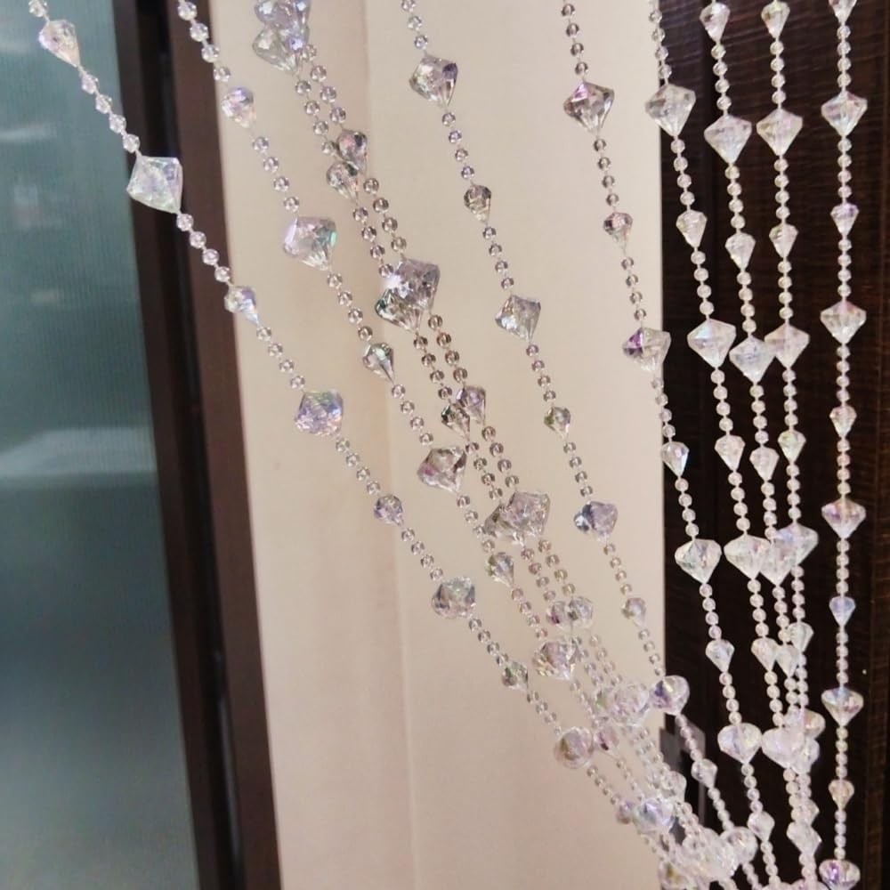 Beaded Curtain Doorways Acrylic Hanging Door Beads String Curtains Tassel Roo…