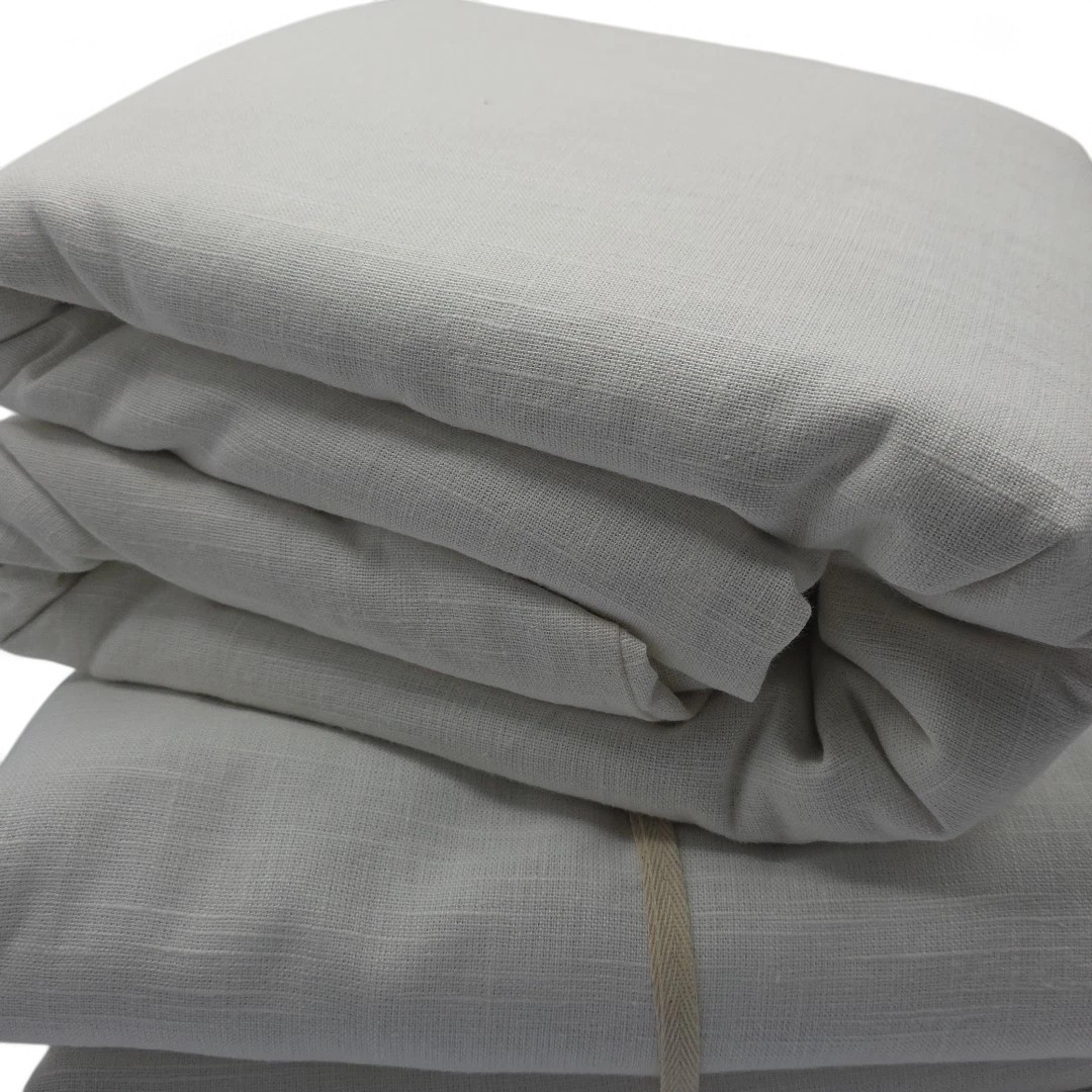 Pottery Barn Emery Curtains 100×84 White Doublewide Set 2 Linen Cotton Blackout