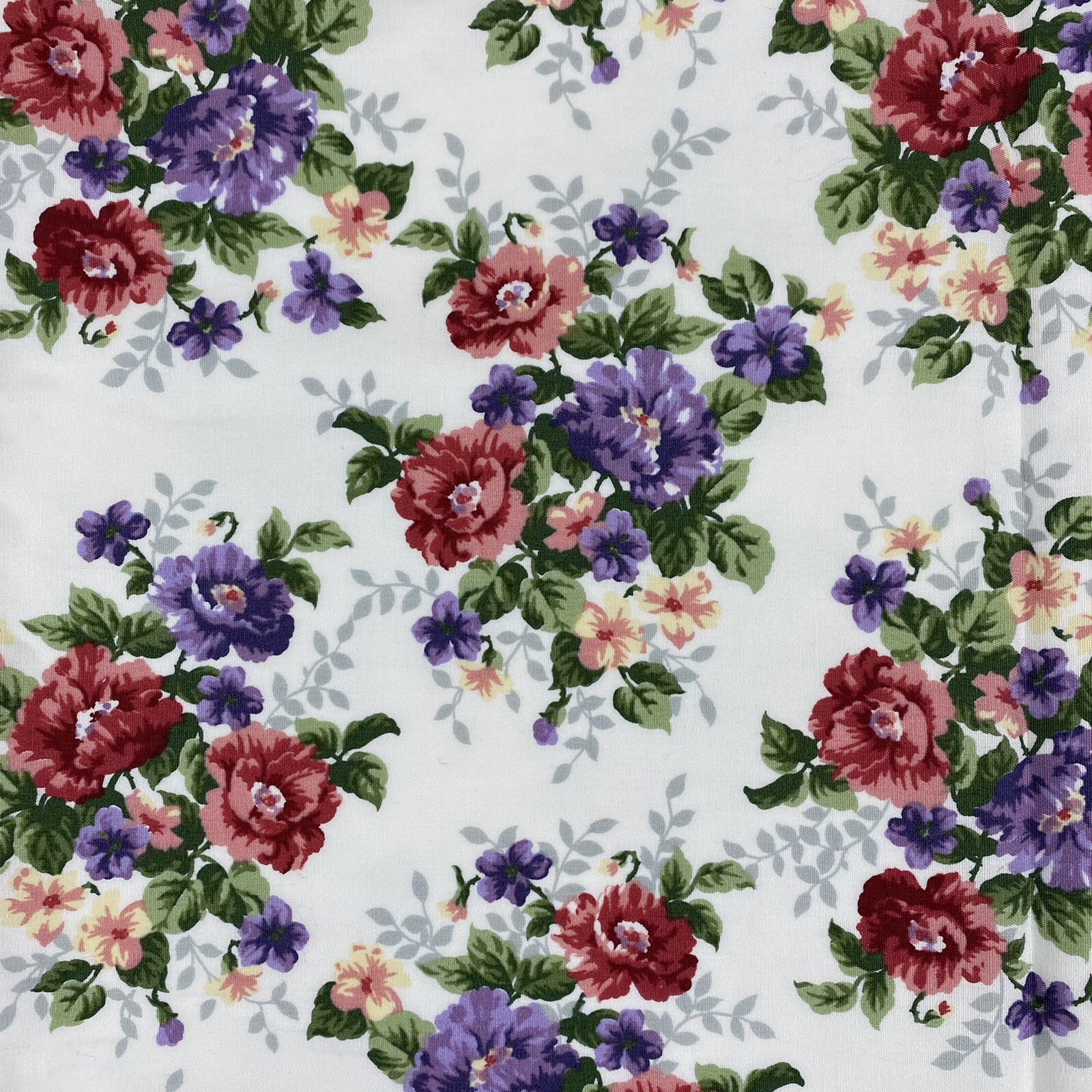 Vintage Colorful Floral Scalloped Edge Valances 17″x63″ Handmade Cottage Chic