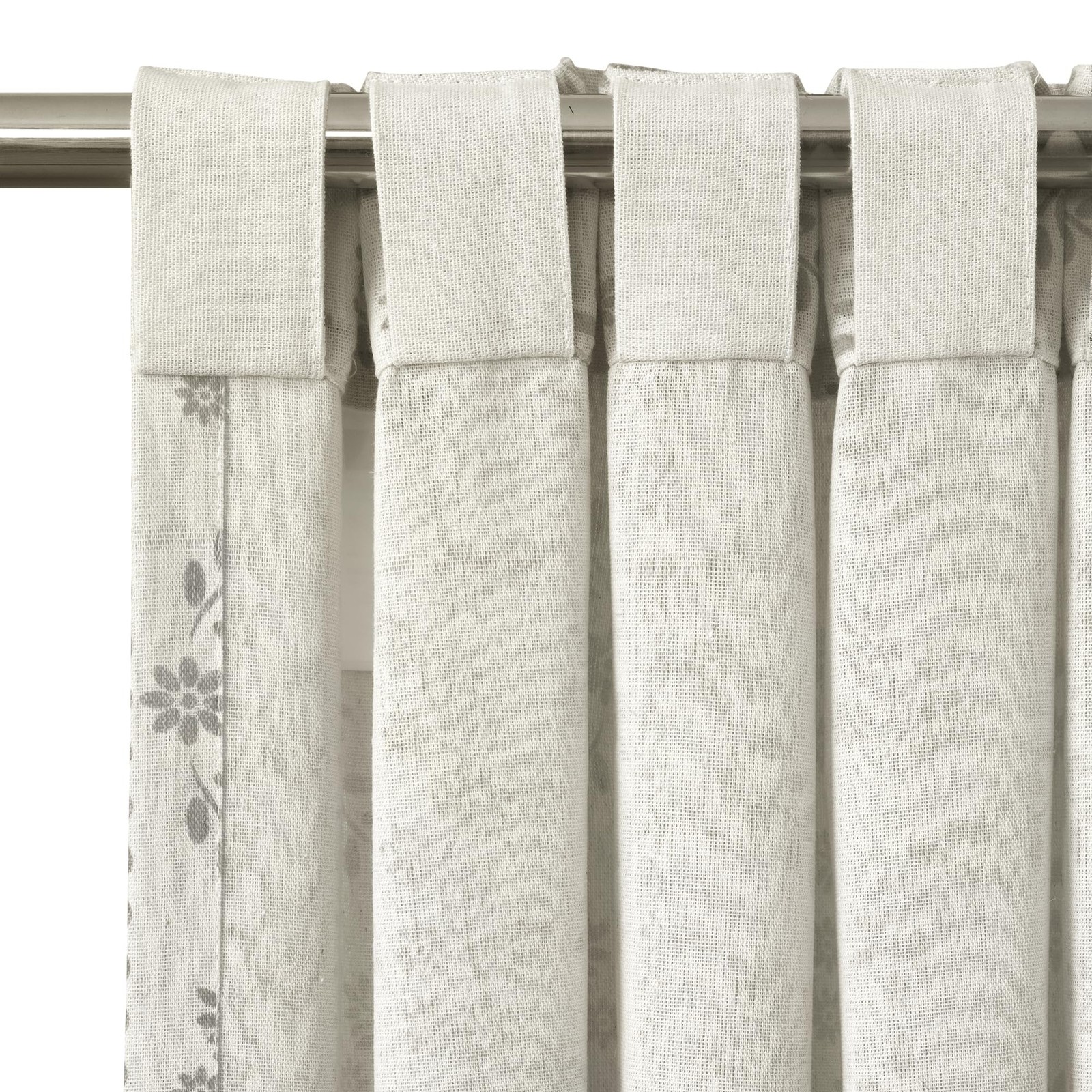 Doreen Delicate Floral Window Curtain Panels Pair 52″ W x 84″ L Gray – Floral…