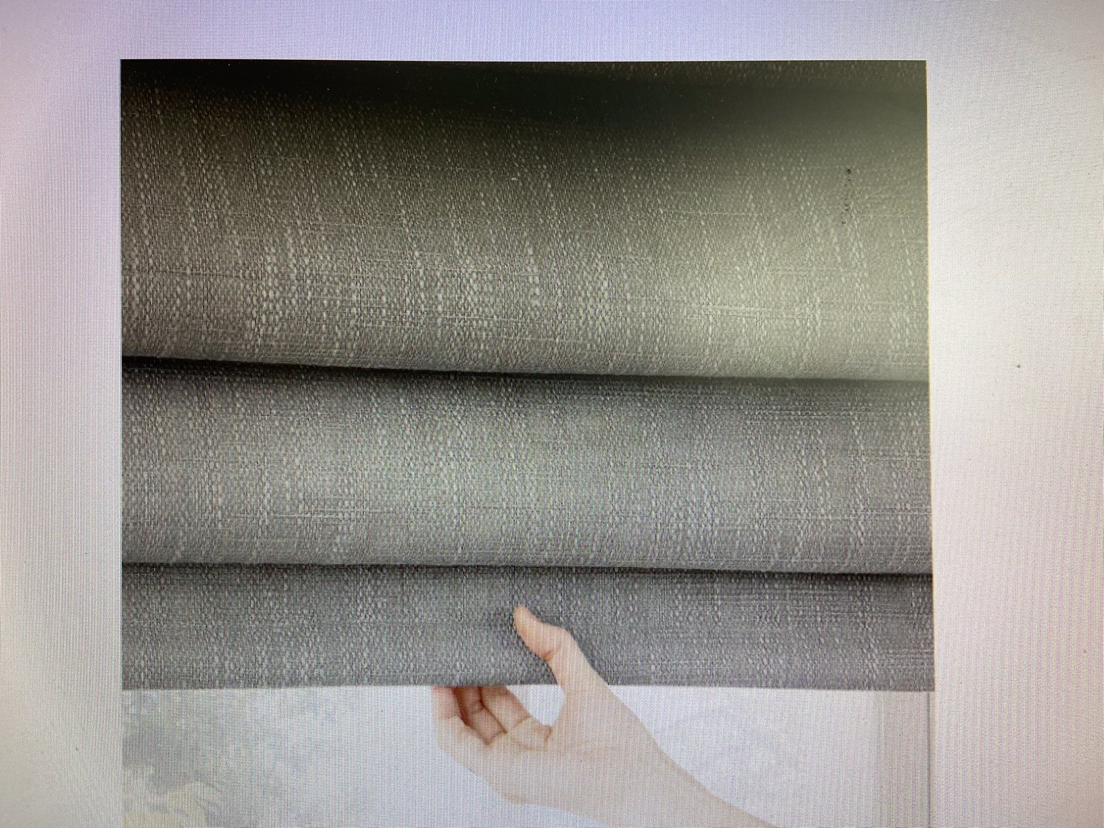 Sun Zero 35×64 One Roman Shade, Gray