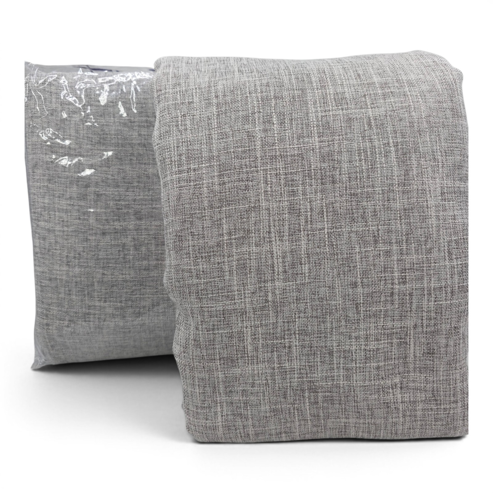 West Elm Crossweave Curtains Set Of Two 48×108 Stone White Blackout