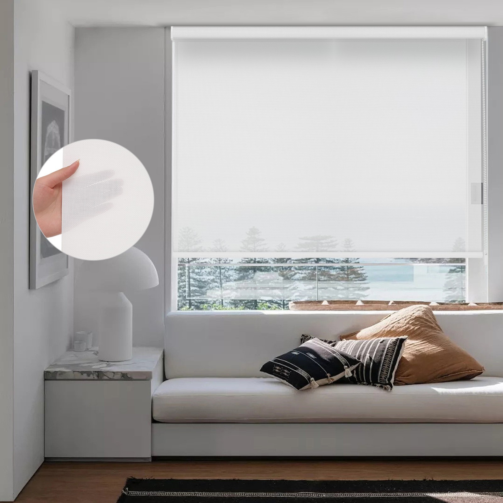 Changshade CUSTOM Light Filtering Window Blinds Roller Shades Easy Installation