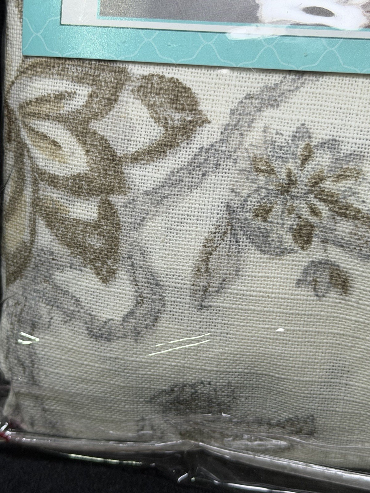 Waverly Lucchese Fumo Gray Floral Rod Pocket Tier Pair 26×36 New Cotton