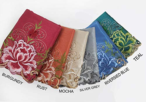 GOHD Passionate Bloom Kitchen Curtain Swag Valance and Tier Set Nice