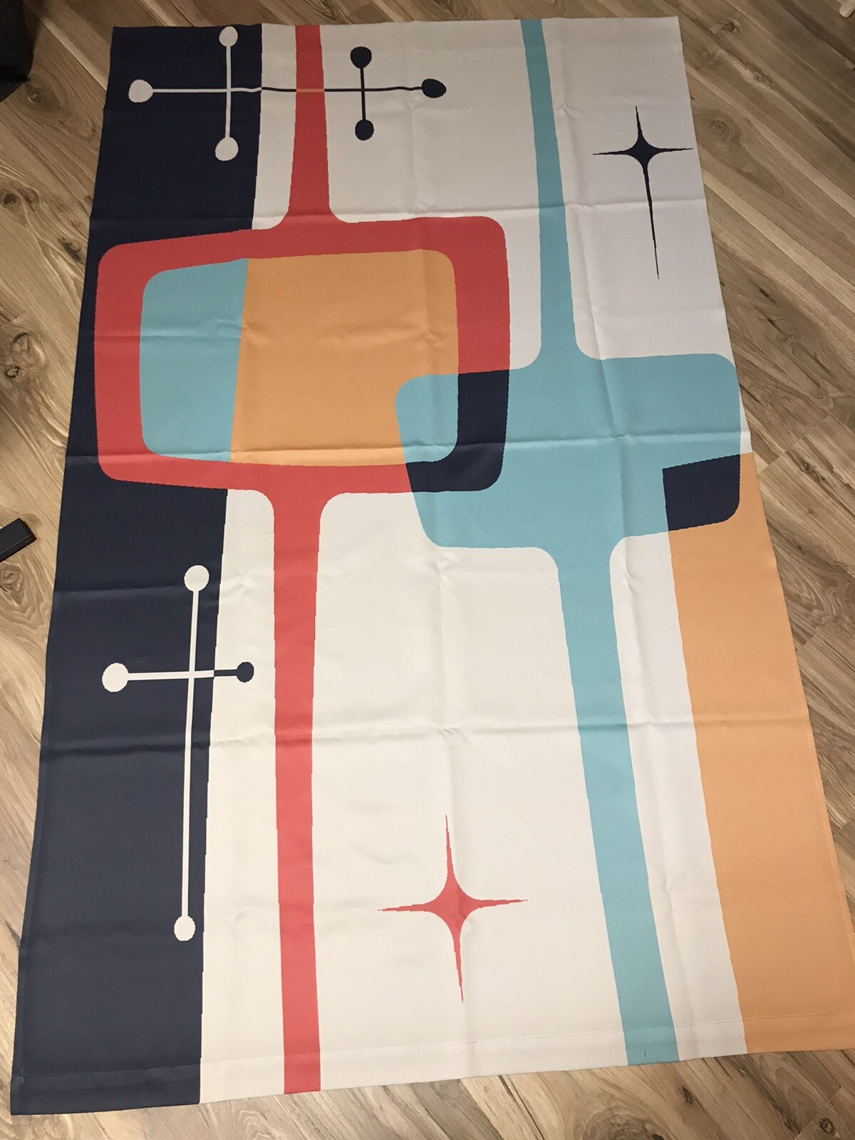 Retro Look Drapes 2 Panels Light Blocking 50” X 84” 1 Pair