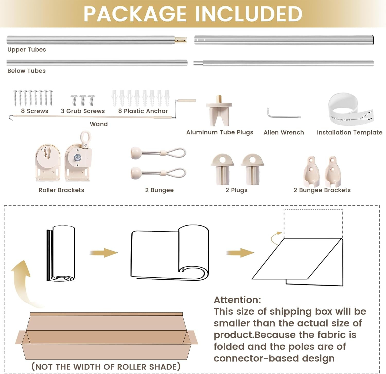 Cordless Outdoor Roller Shades 8′ x 8′ – 90% UV Protection for Patio & Gazebo