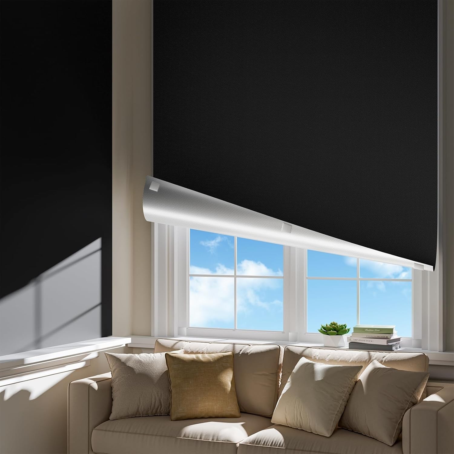 Quick Setup Blackout Blinds 42×60 – Ideal for Travel, Dorms, and Home Privacy