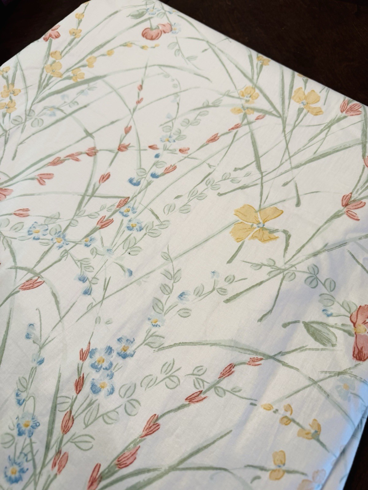 2 ~ Custom Polished Cotton Wildflowers Curtain Panels Rod Pocket Lined 75×84″ EA
