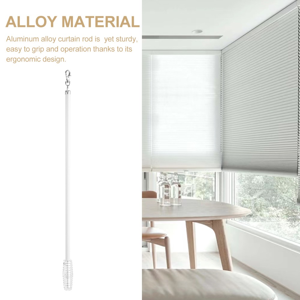 Curtain Opener Easier Opening Rod Alloy Curtain Manual Pull Wand Drapery Wand