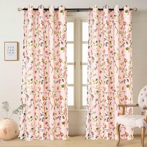 Lauren Pink Blackout Grommet/70% Blackout 52″W x 84″L (Pack of 2) Soft Pink