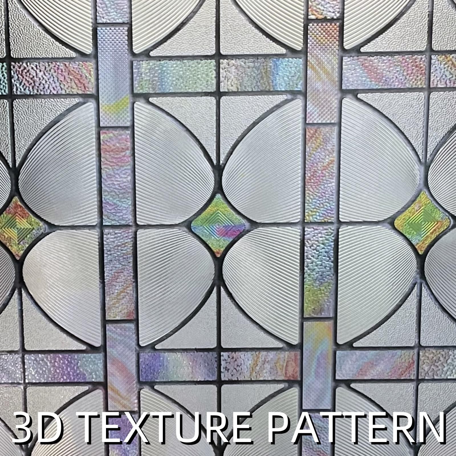 3D Stained Glass Window Film, 23.6 inch x 35.4 inch, A Million Dreams
