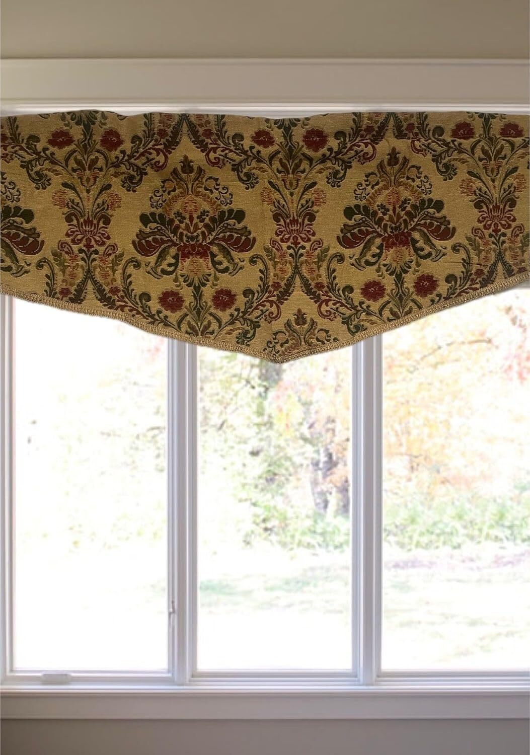 Tapestry Valance Rod Pocket Window Valance multi color Kashmir design 54″x 18″
