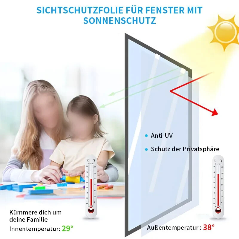 1mx10m mirror UV protection window film sun protection privacy film