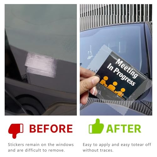 Windshield Sticker Applicator 5 Pack 5″x7″ Static Cling for Stickers Easy