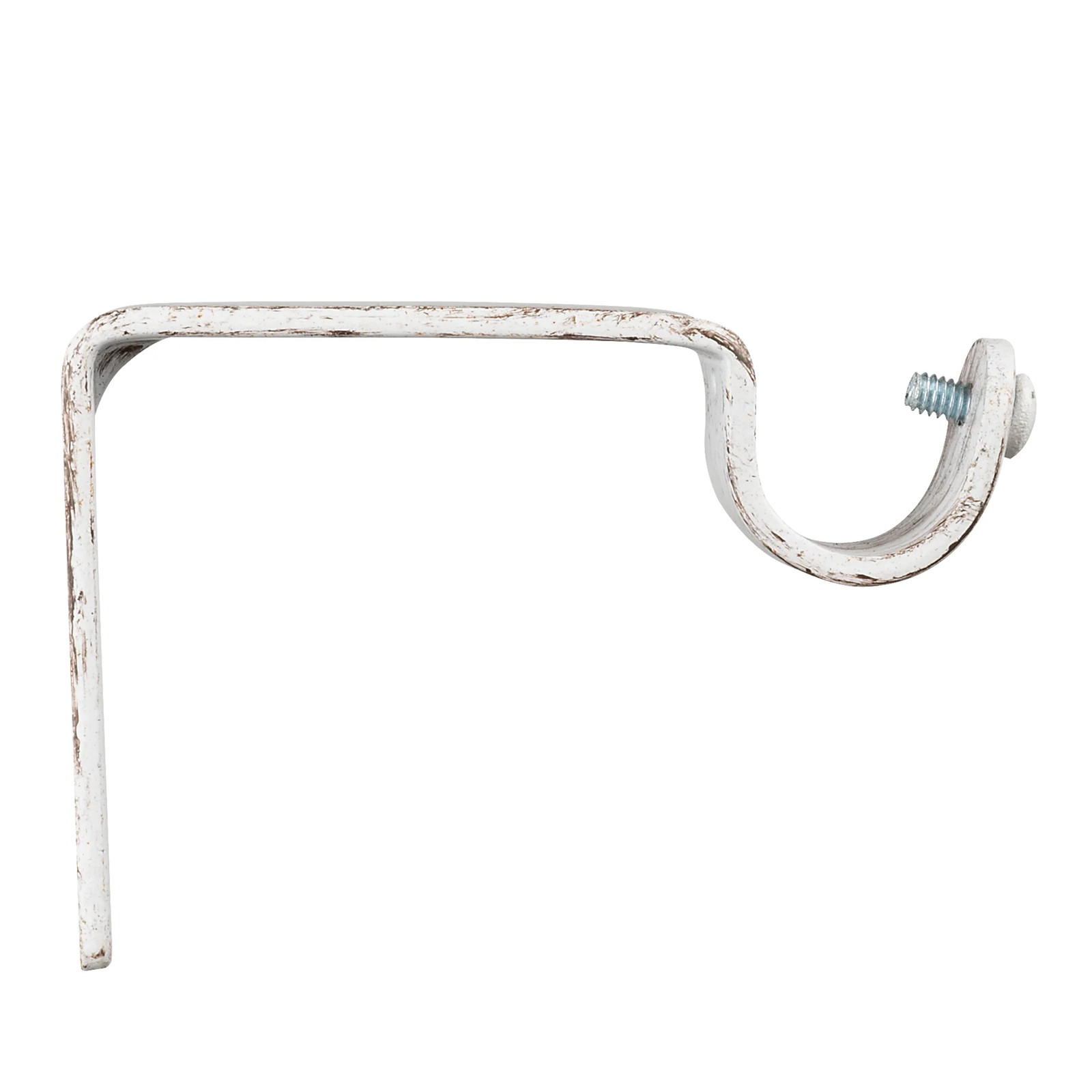 Magnolia Distressed White Farmhouse Curtain Rod Set