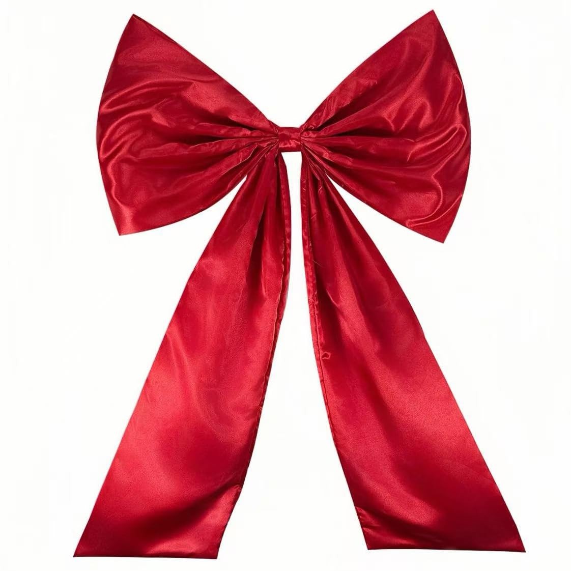 25×40 Inch Red Giant Satin Ribbon Bow Coquette Room Wall Backdrop Decoration