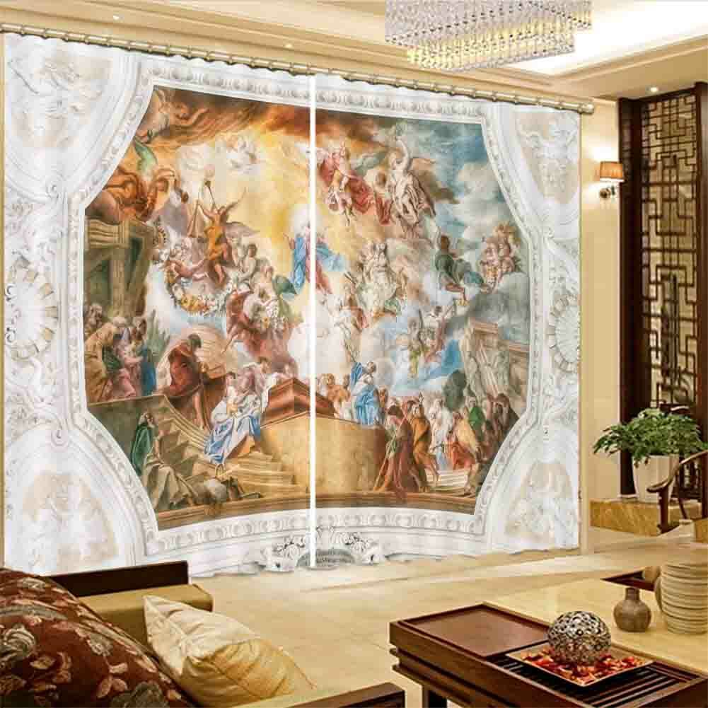 Figure Brown Nice Totem 3D Curtain Blockout Photo Printing Curtains Drape Fabric