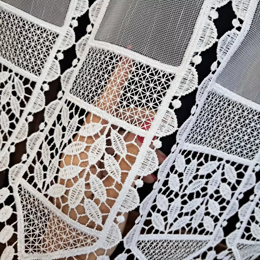 Curtains with lace finished curtains sliding curtains bistro curtain sold by the metre A&G