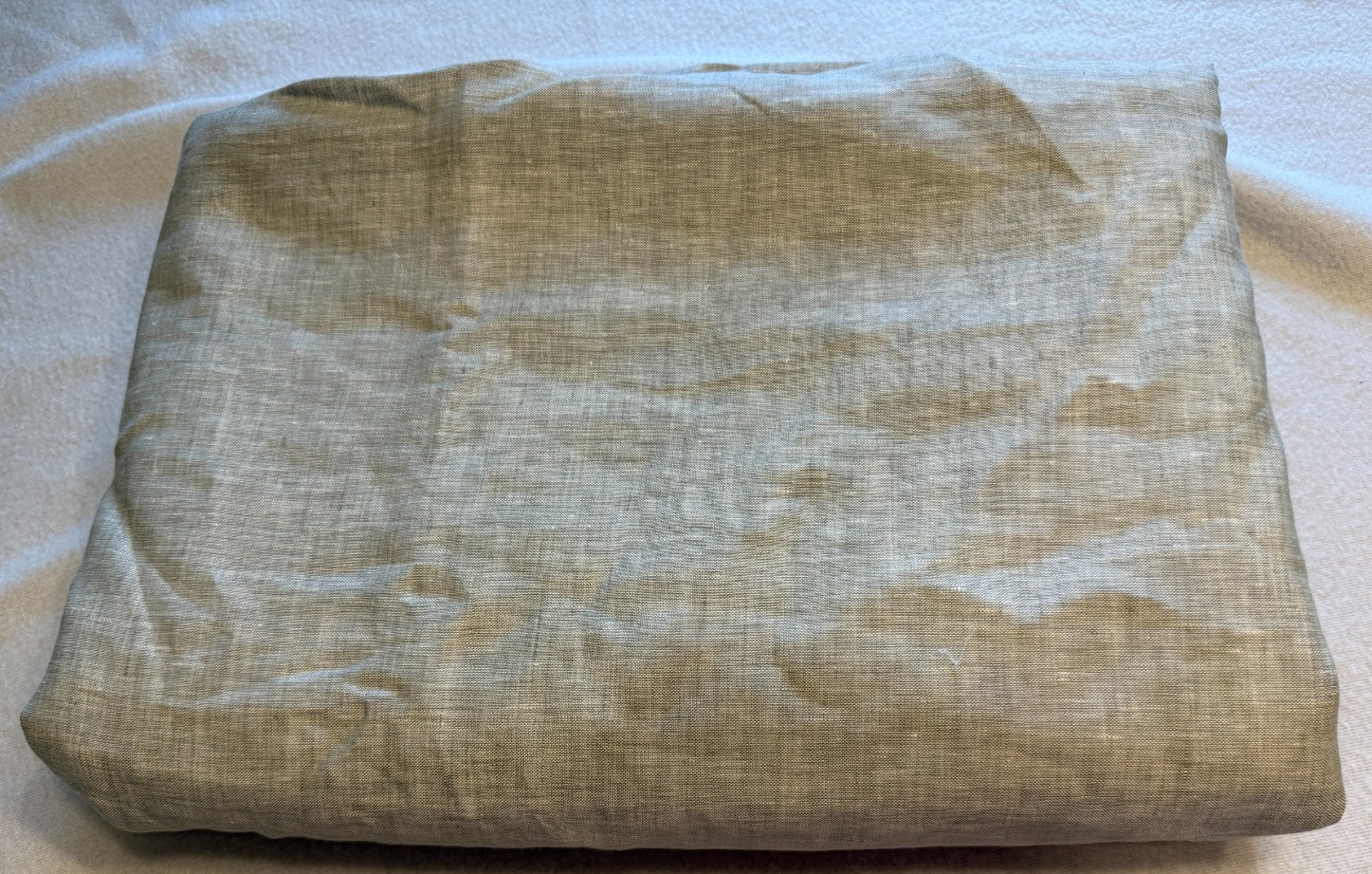Quince European Linen Room Darkening Curtain Panel 96×96 Greige Flax