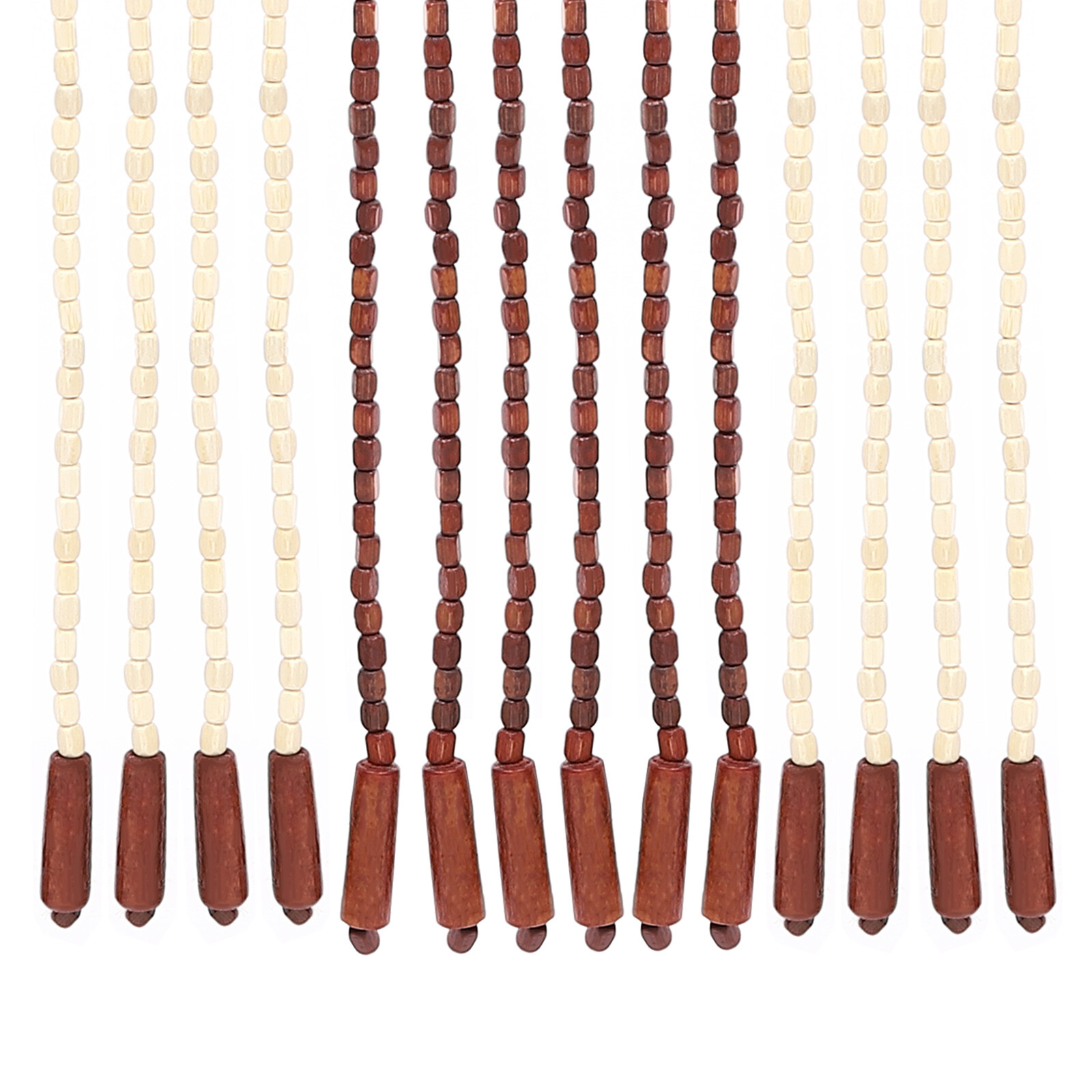 190*90cm Bamboo Wood Beaded Curtain Bohemian Bead String Doorway Curtain Door US