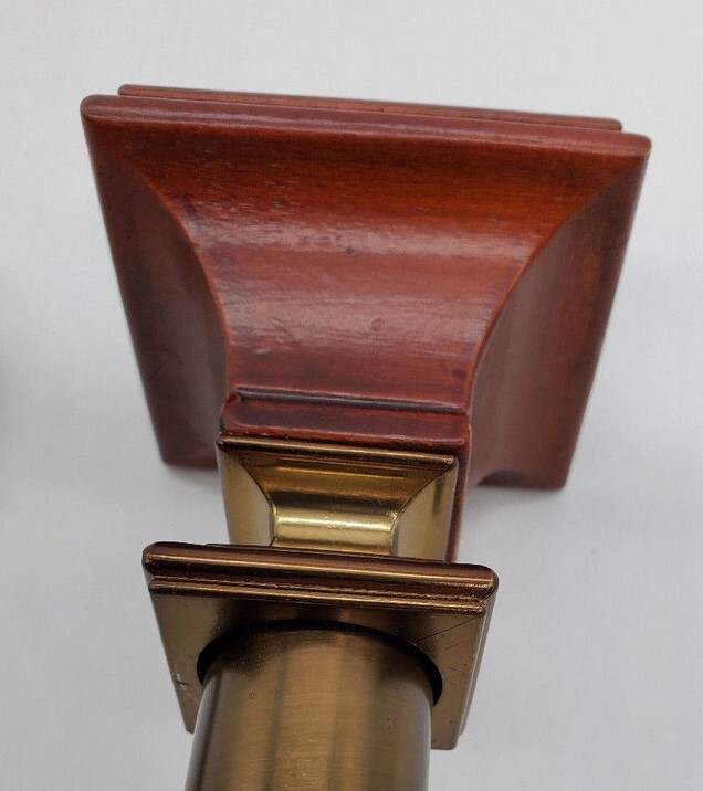 Wood Square 1″ Adjustable Curtain Rod – Java