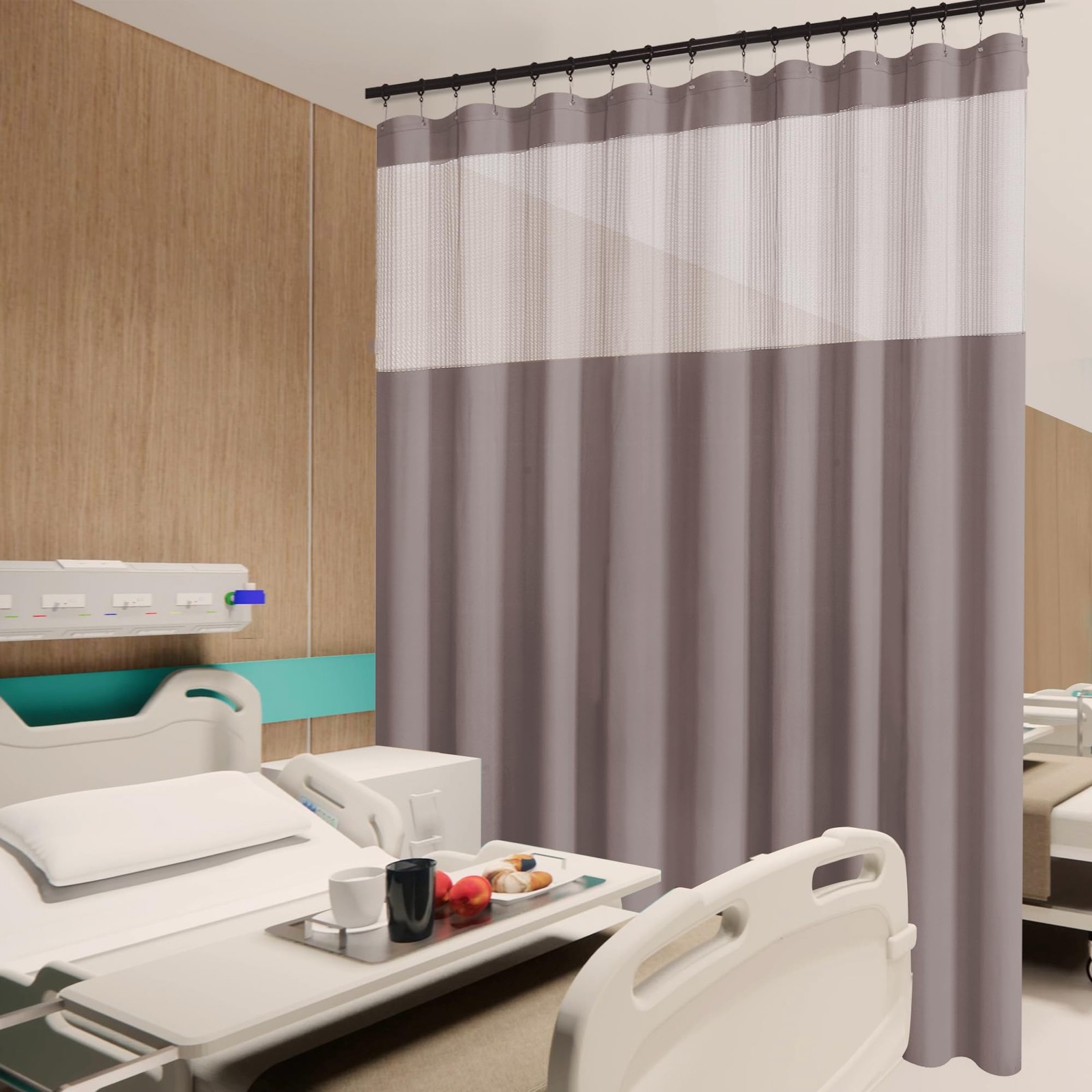 Inherent Flame Retardant Hospital Curtain Room Divider,Grommet Cubicle Privac…