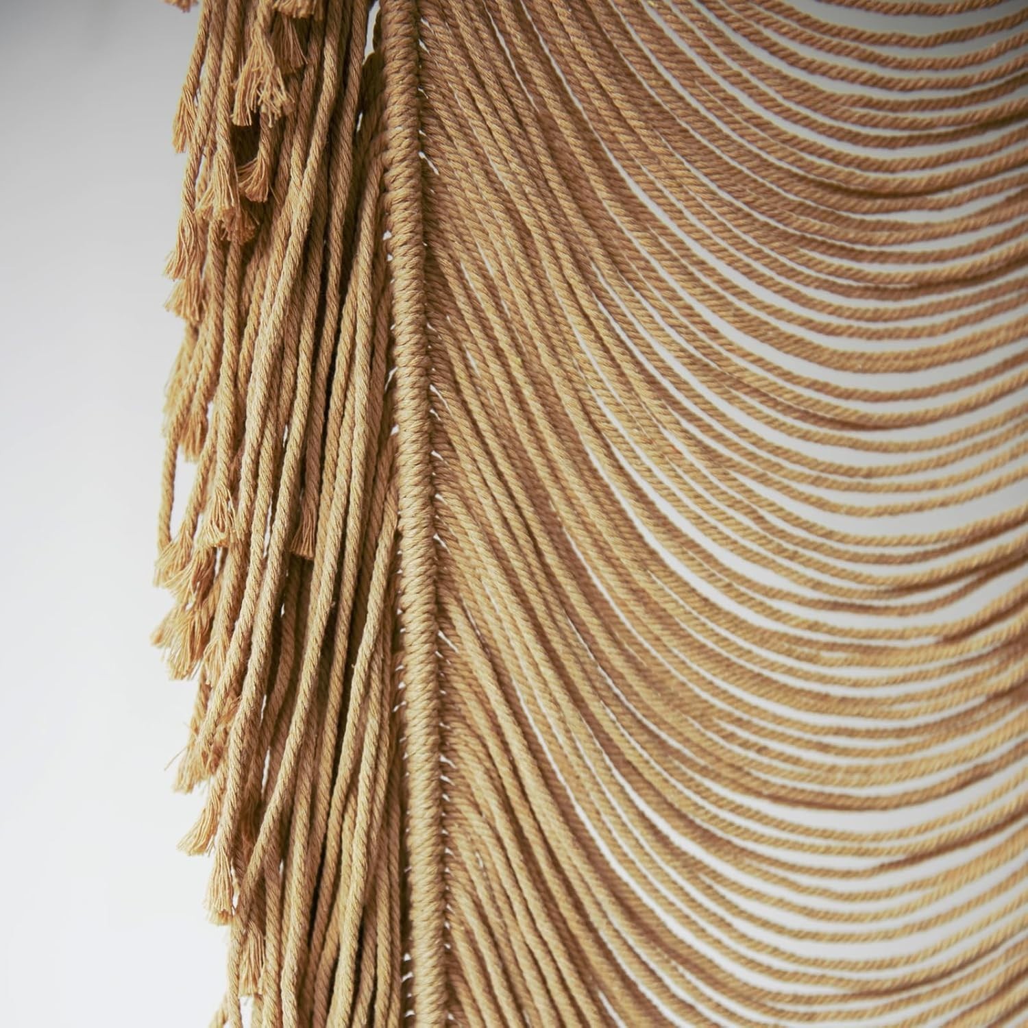 Macrame Curtain Boho Curtain Doorway Window Wall Decor Fiber Yarn Art Handwoven
