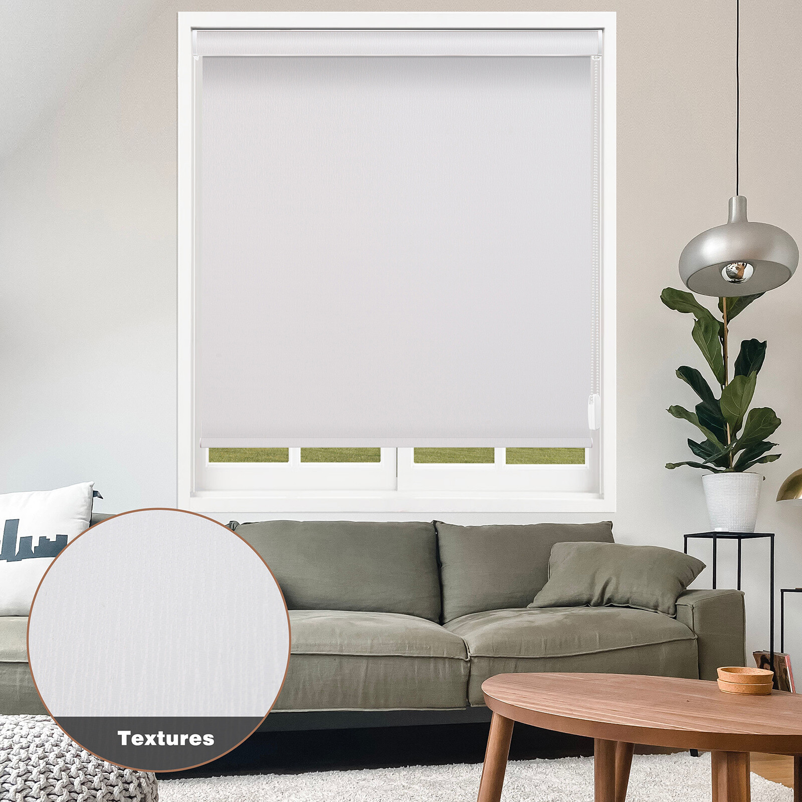 Changshade CUSTOM Waterproof Blackout Corded Window Blinds Roller Shades