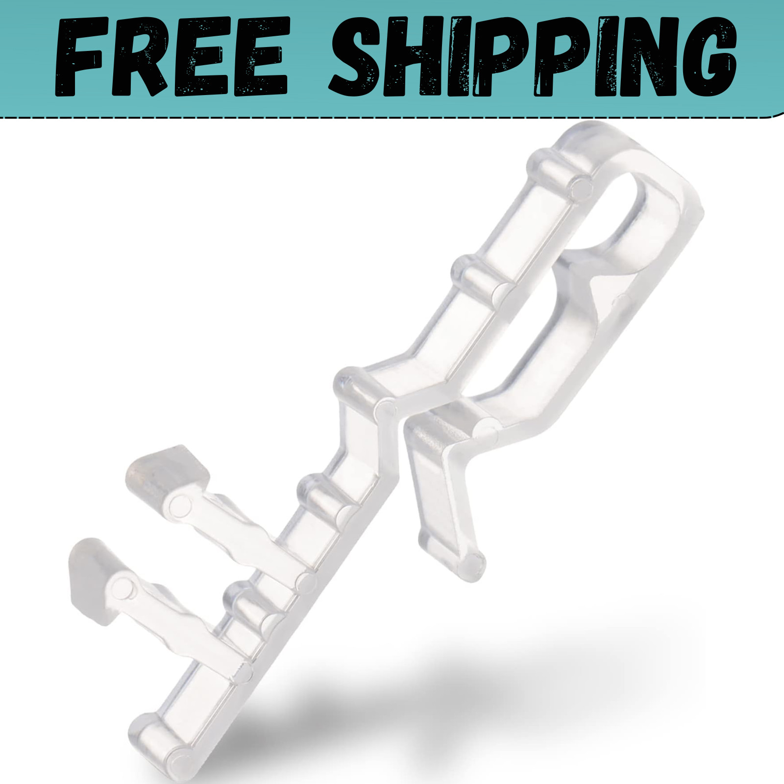 Valance Clips for Blinds 2 Inch Hidden Channel Window Blind Clips Clear Plastic_