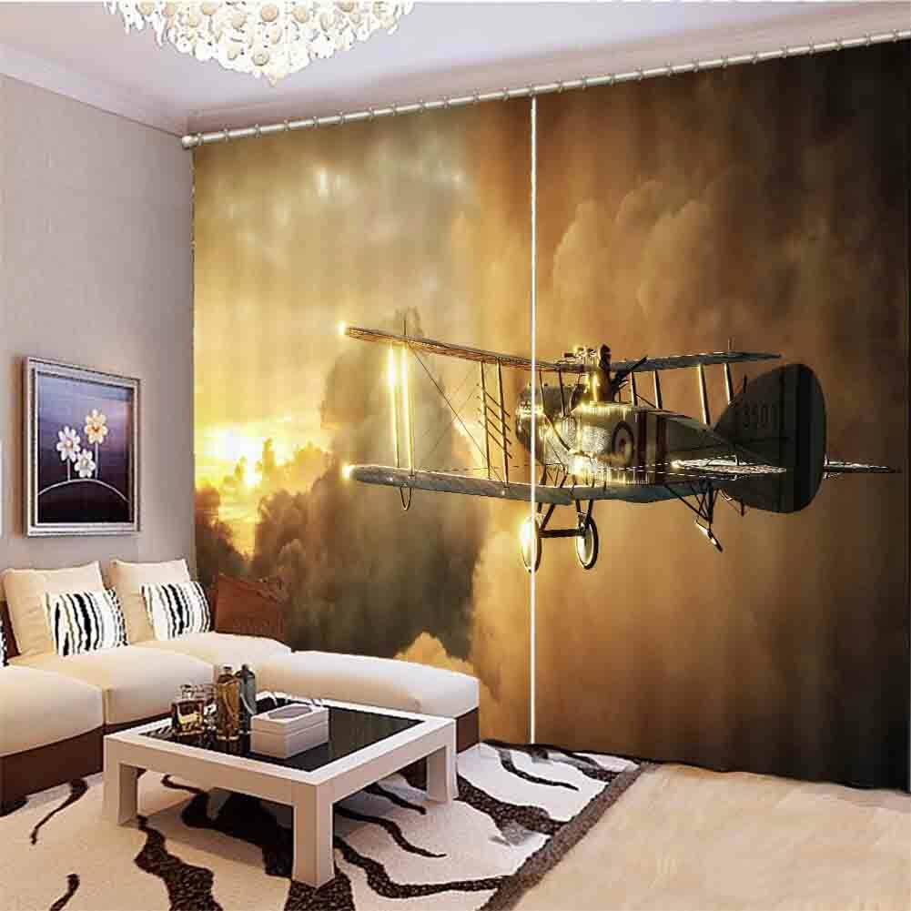 Imitation Component 3D Curtain Blockout Photo Printing Curtains Drape Fabric