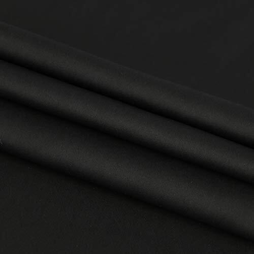 French Door Curtains – Rod Pocket Thermalout Curtain for 25 x 72 | 1P Black