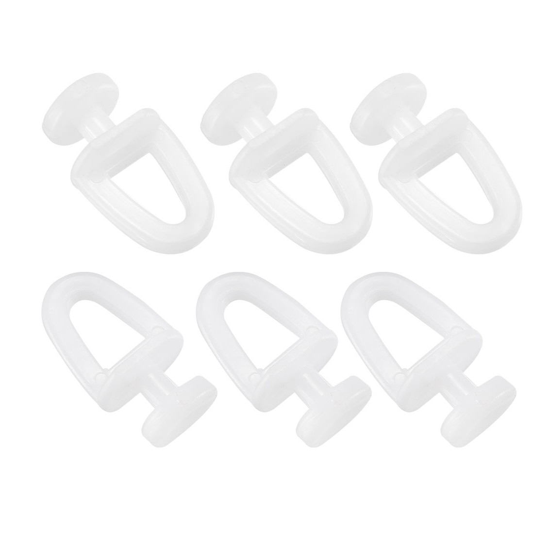 20Pcs 11mm Dia Curtain Track for Windows Plastic Drapery Rail Sliding Glider