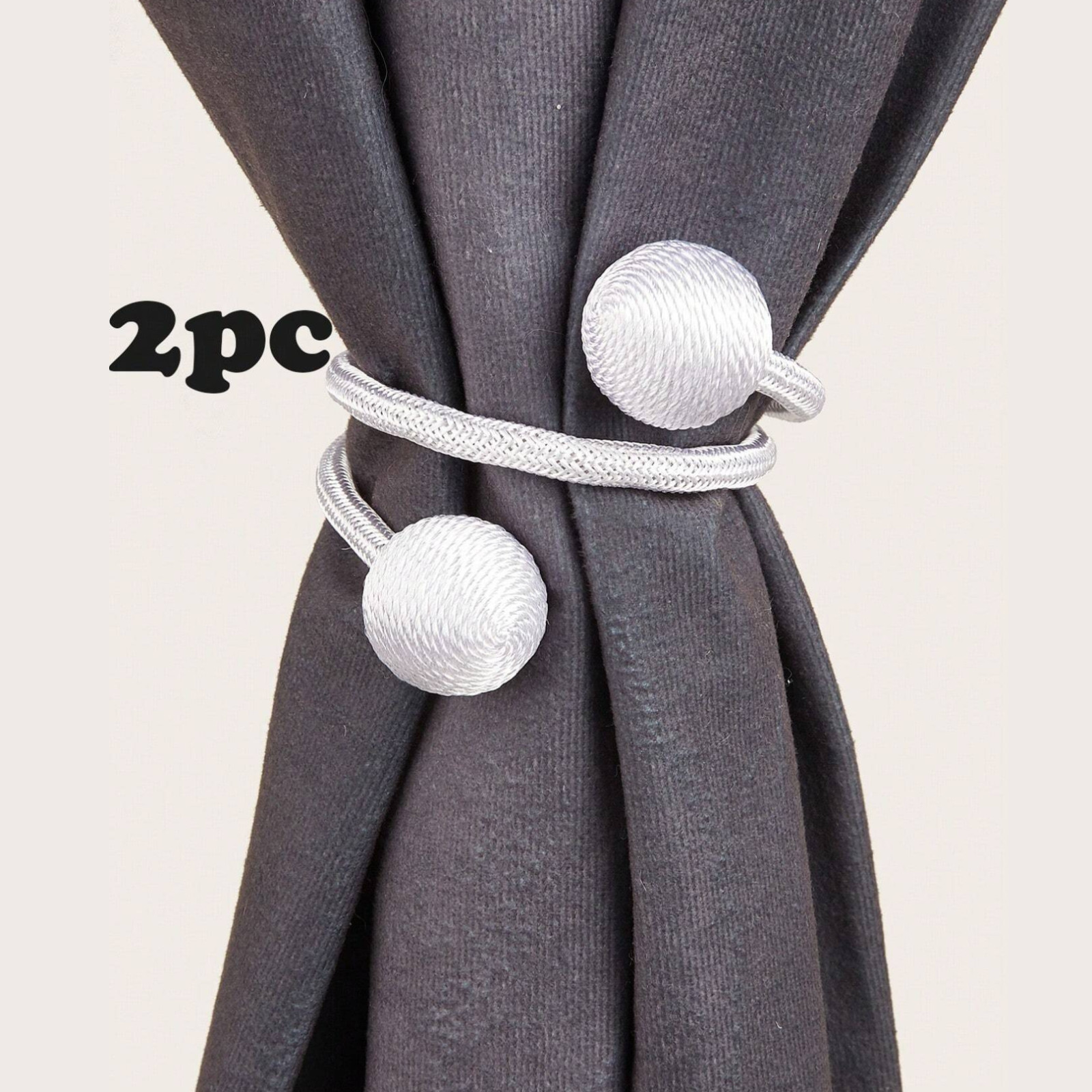 Twist Balls Curtain Tiebacks 2pcs Curtain Holder Clips Tie Bands Window Decor