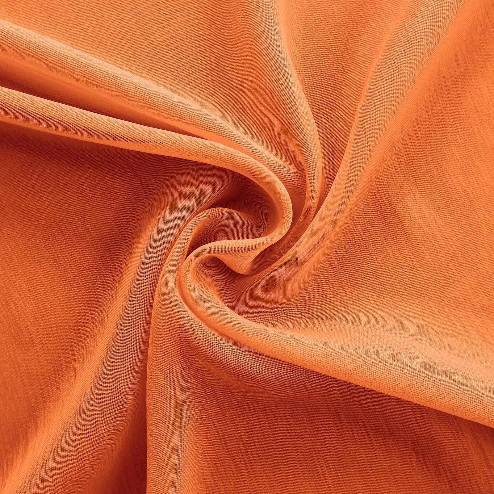 Orange Sheer Curtains 84 Inches Long 2 Panels, Retro Tangerine Mid Century Mo…