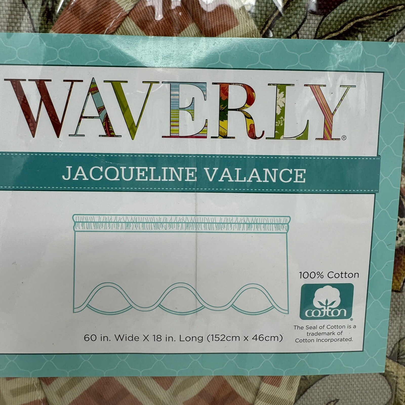 Waverly Imperial Dress Jacqueline Antique Valance 60″ x 18″ Multicolor Cotton