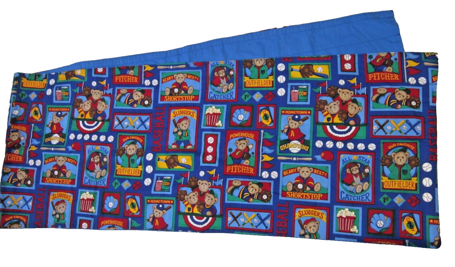 Sports Baseball MLB ~ Cartoon Bears ~ Window Valance Topper ~ 82in X17in