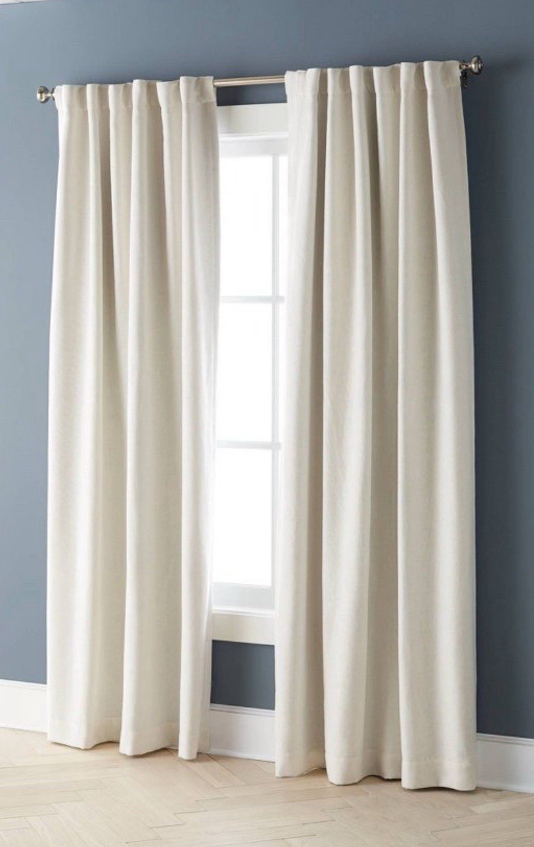 ✨️ 50″x63″ Blackout Aruba Window Curtain Panel WHITE – Threshold T93