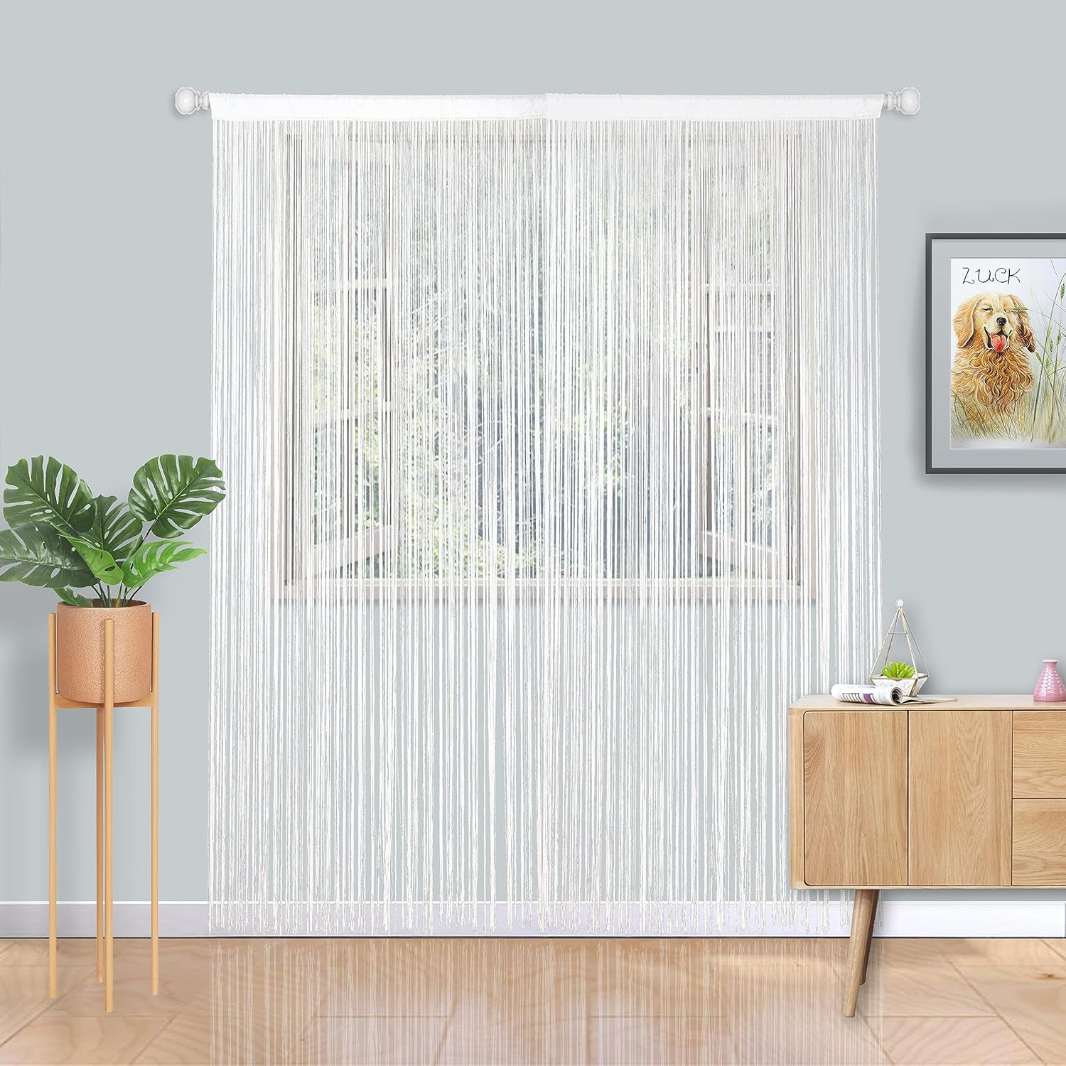 Door String Curtains Fringe Door Curtains for Doorways Window Room Decoration Li