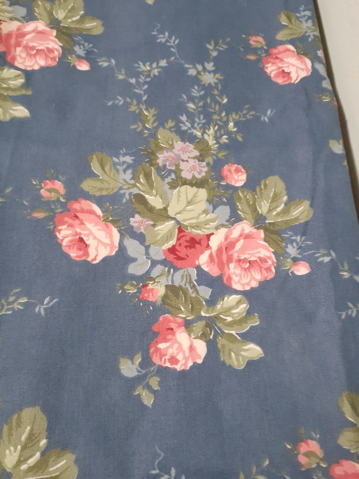 Croscill Rod Pocket Drapes Blue Rose Lined Drape Pair-NEW-3 Pairs Available