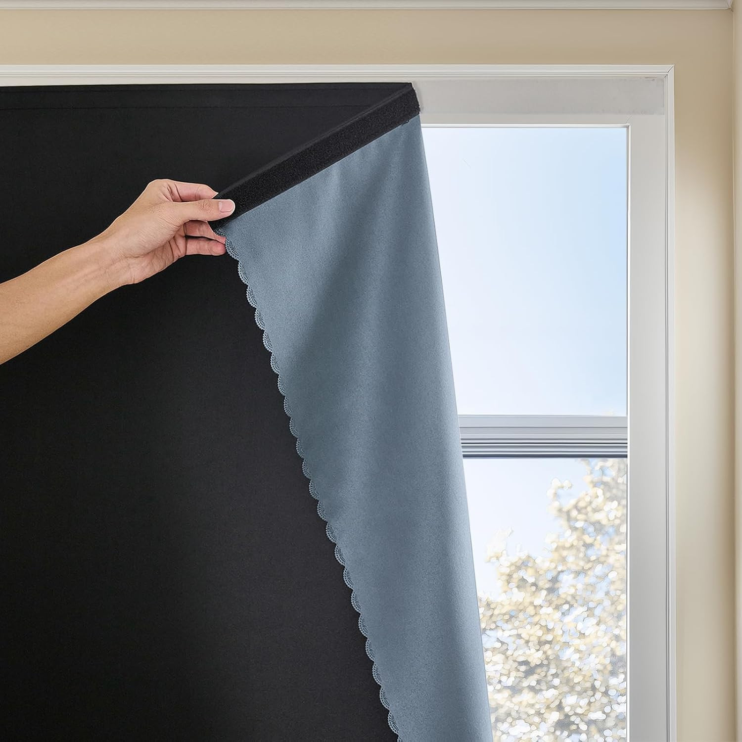 Autohesion Curtains for Windows,Bedroom Blackout Curtains for – Thermal Lnsulate