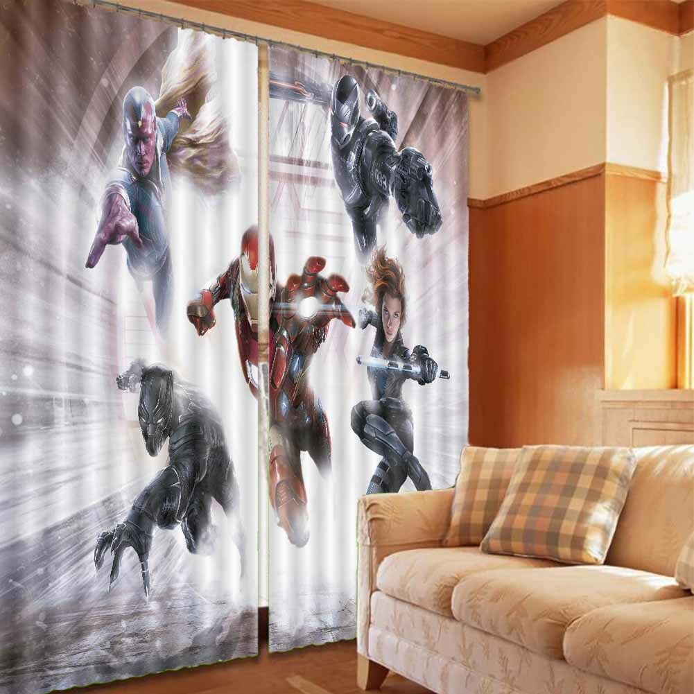 Great Alliance Attack 3D Blockout Photo Print Curtain Fabric Curtains Window