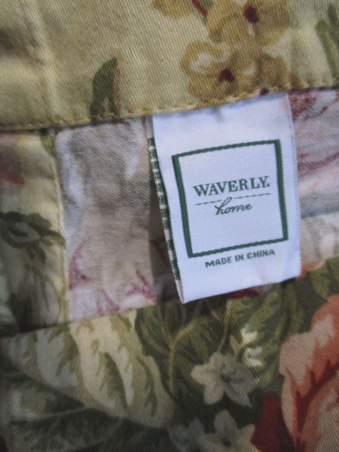 Vintage WAVERLY Floral Curtain Panels Set 51 X 80 Tan Cottage Core 100% Cotton