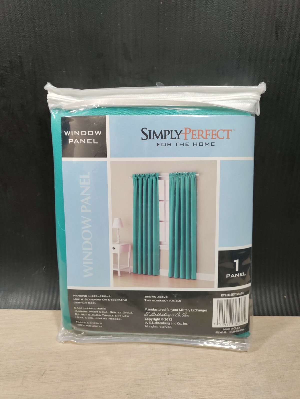 SIMPLY PERFECT Blackout Curtain Panel 1 Pc KYLEE SKY 54″ x 84″