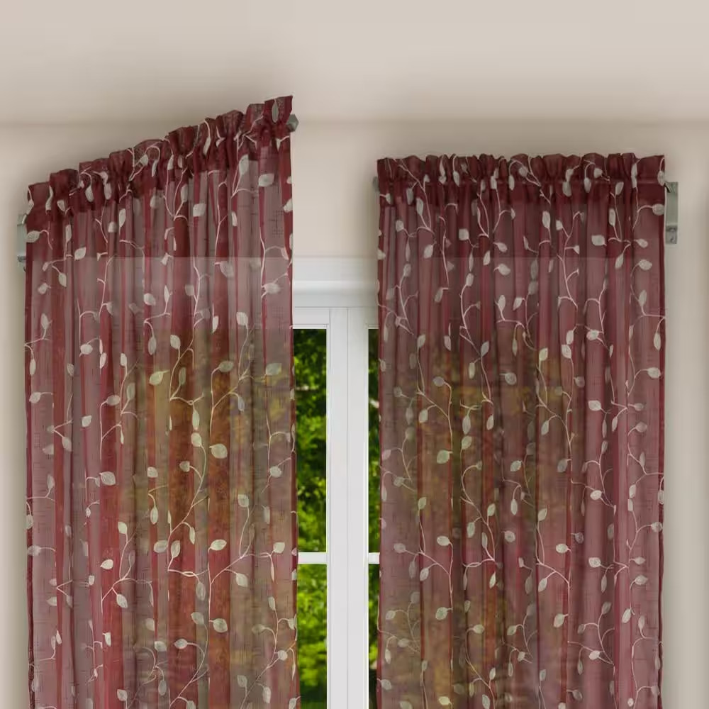 Innovative 20 In. – 36 In. Swing Arm Single Curtain Rod in Brushed Nickel