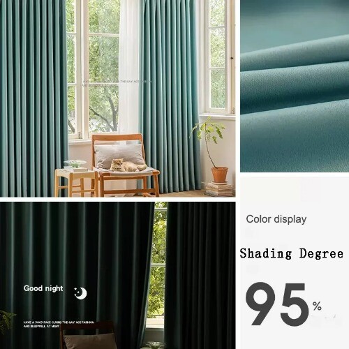Light Luxury Blackout Curtains Large Area Room Curtain Drape High Shading 90%