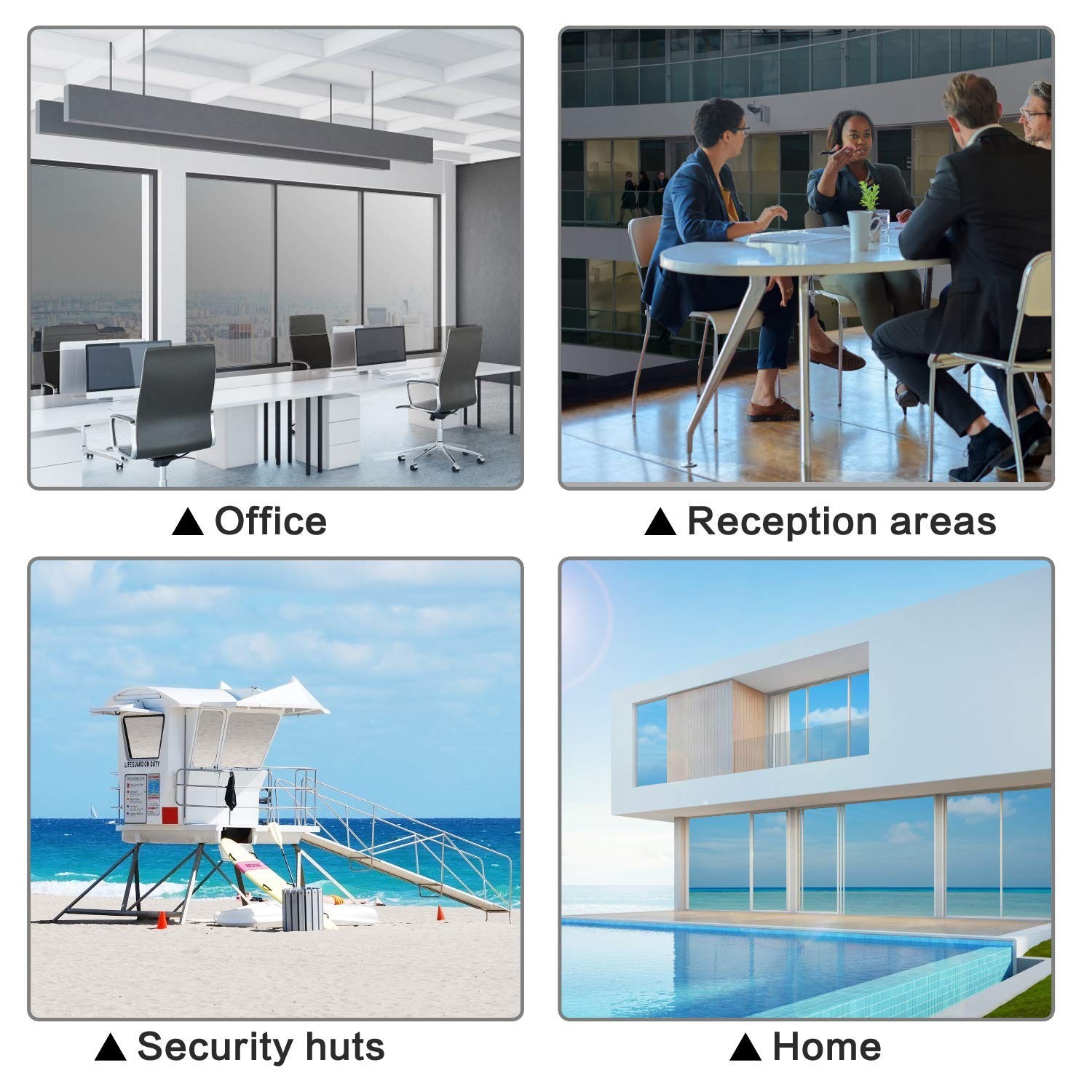 Mirror Film Window Privacy 90×199 cm, Single Sided Window Film Opaque…
