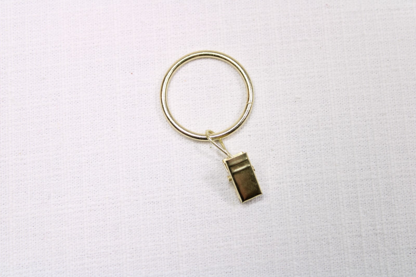 40 Pack Gold Curtain Rings with Clips 1.26″ Fits 1″ Curtain Rod