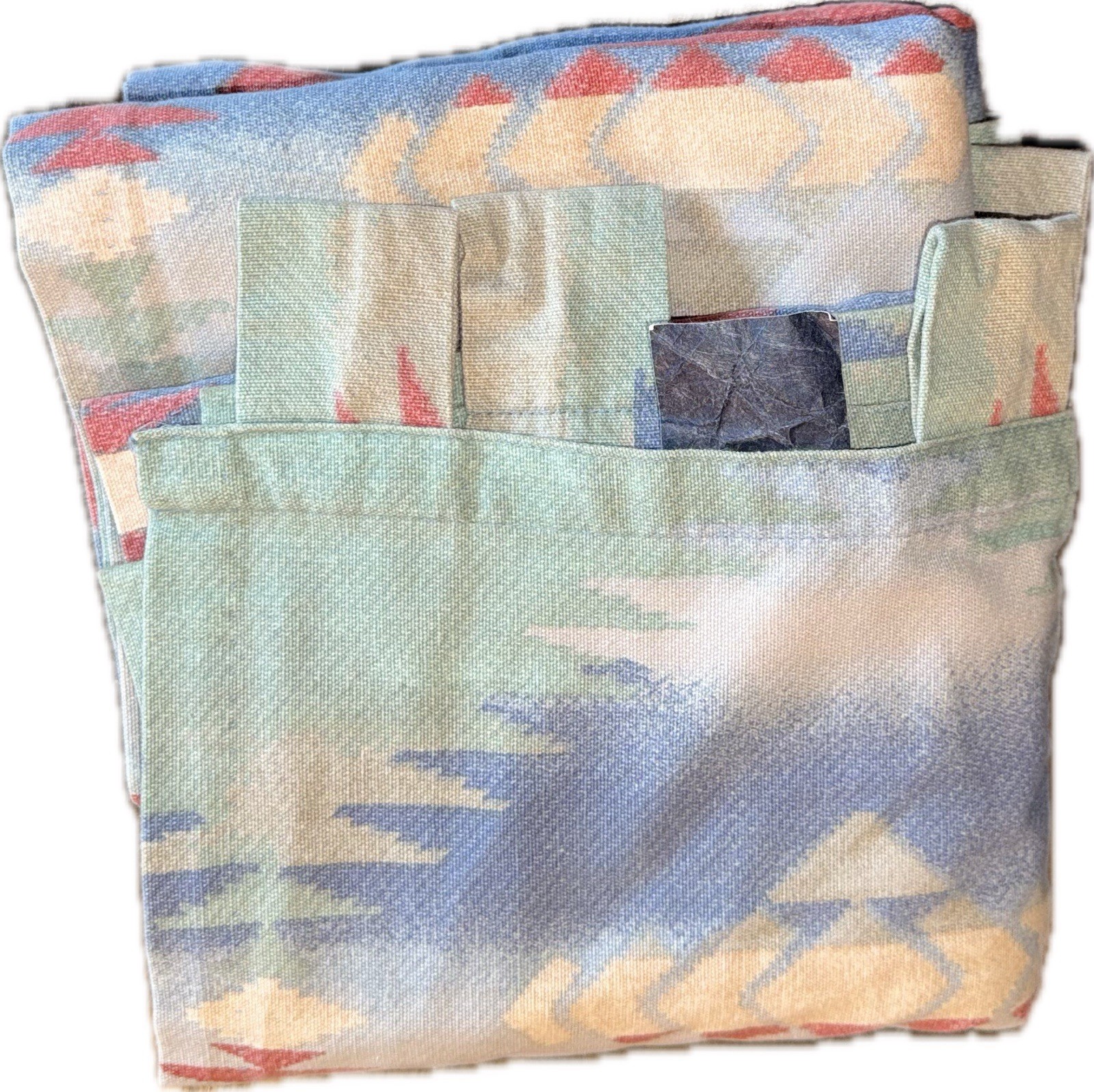 Rio Grande Aztec Yellowstone Ralph Lauren Tab Top Curtain Panel Set 2 Southwest