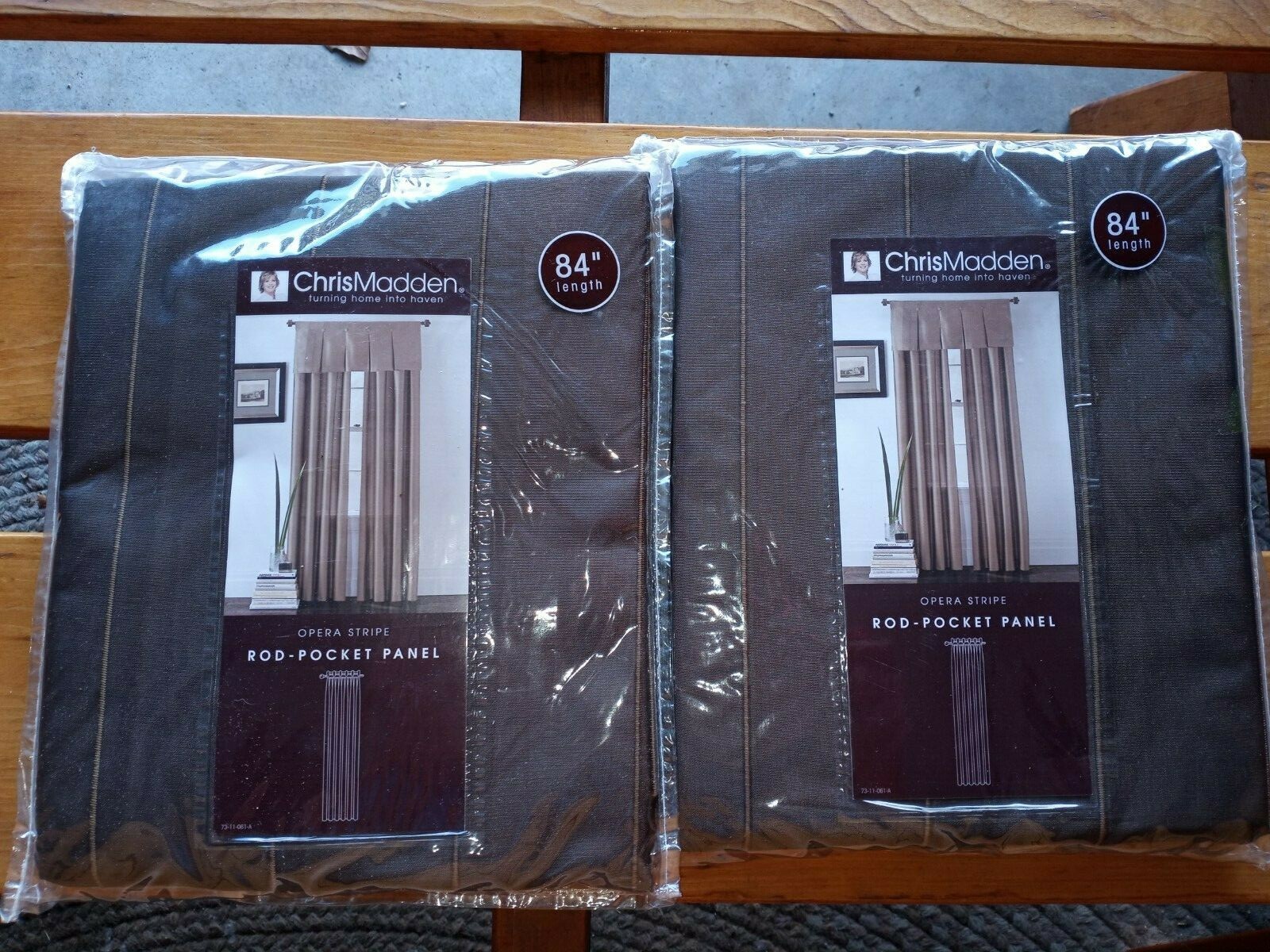 JC Penney Home – (2) Opera Stripe – 84″ x 55″ Brand New Curtains – In Pkg!
